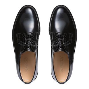 Haruta日系百搭男士牛皮鞋711正装低跟系带真皮圆头商务休闲男鞋