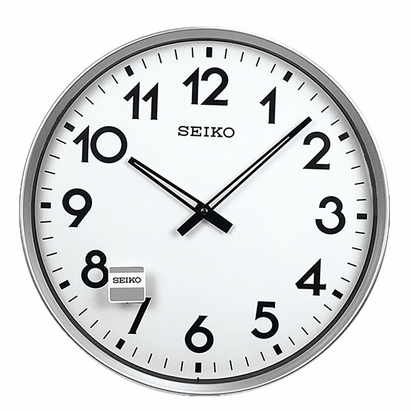 客厅挂钟Seiko/精工16寸挂钟现代