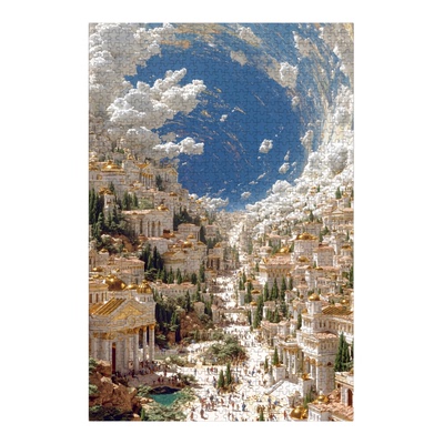 永不坠落的城拼图玩具1000片收藏版古典艺术名画哥特星际穿越沙丘