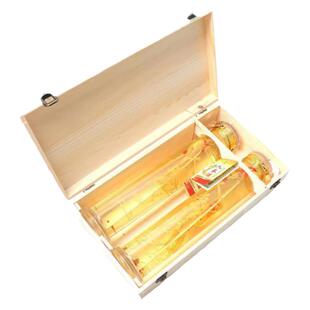 人参酒枸杞白酒1000ml*2瓶包装木质礼盒装52度送礼聚餐浸泡水果酒