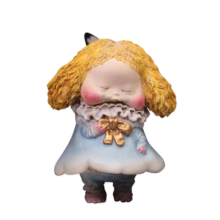 末那末匠丨植田明志《怪兽之子爱丽丝&柴郡猫》树脂潮玩艺术雕像