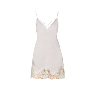 DPLAYSWEET法式性感紫色蕾丝美背吊带裙女士缎面睡衣睡裙2026春季