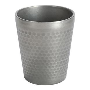 复古不锈钢啤酒杯韩式钻石纹杯做旧茶水杯饮料杯工业杯怀旧冷饮杯