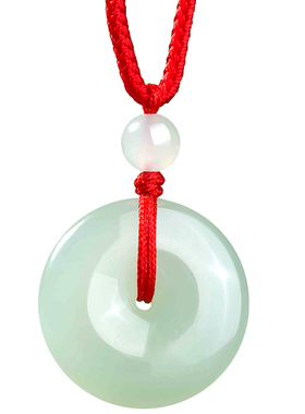 妙韵天然和田玉平安扣吊坠护身符