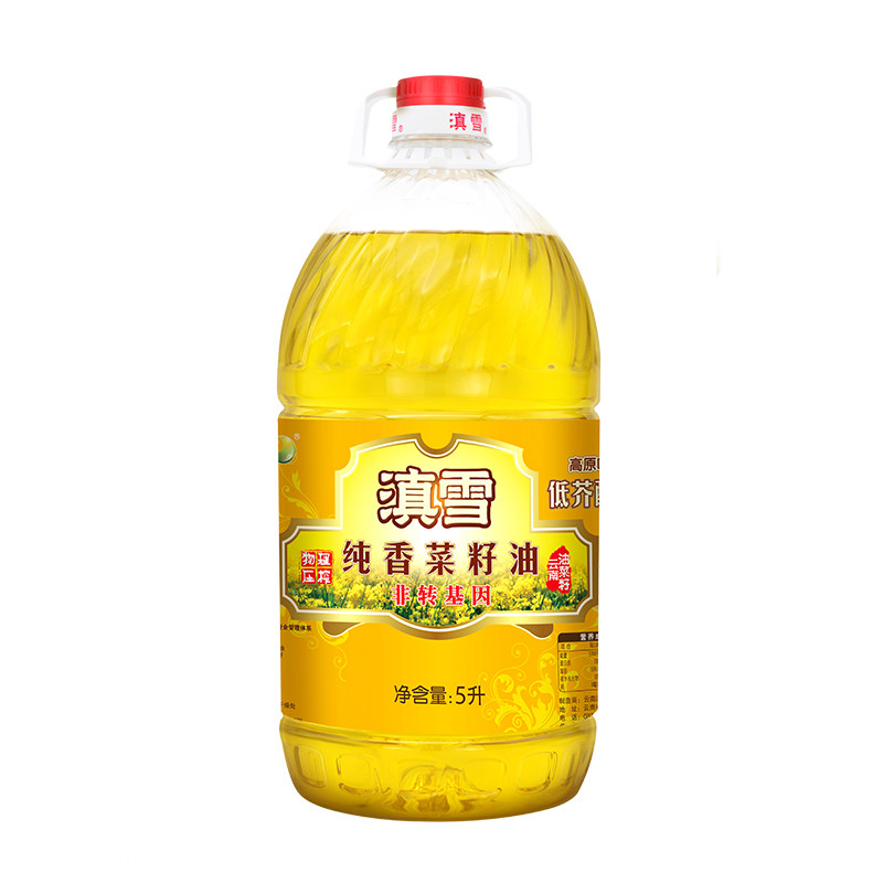 滇雪纯香菜籽油非转基因物理压榨