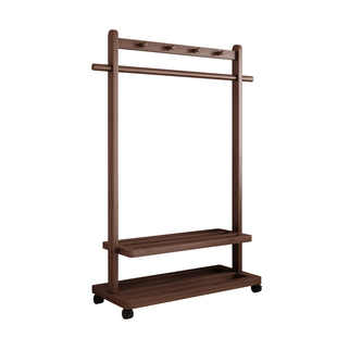 衣帽架落地卧室家用移动长款大衣挂衣架简约民宿室内单杆置物架子