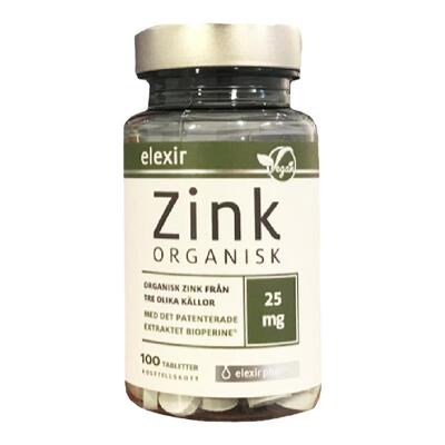 28.5瑞典elexir高锌片Zinc成人儿童柠檬酸锌片锌元素补充剂