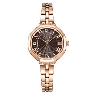 聚利时手表女2026新款时尚潮流复古防水石英表小众轻奢女士手表