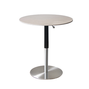 轻奢可升降岩板小圆桌餐桌家用小户型客厅阳台沙发边几茶几床边桌