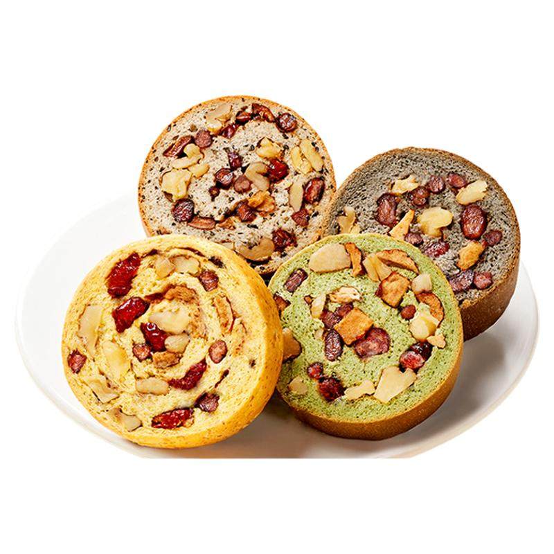 碧翠园全麦面包果仁车轮坚果枣仁大列巴整箱早餐粗粮吐司代餐零食