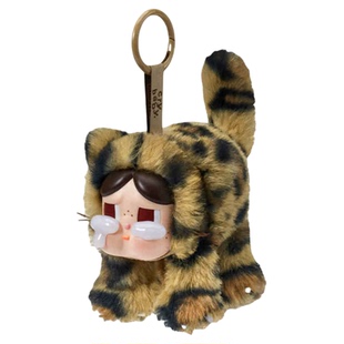 POPMART泡泡玛特CRYBABY豹豹猫猫搪胶毛绒盲盒手办挂件哭娃玩偶