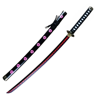 海贼王妖刀快刀索隆三刀黑刀秋水鬼彻三代COS动漫表演道具 未开刃