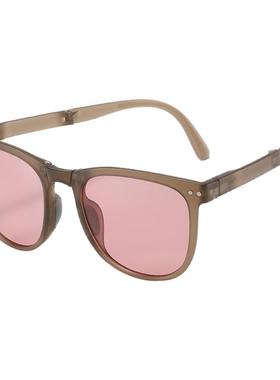 2025新款网红同款墨镜女高级感小脸显瘦偏光太阳眼镜男潮流可折叠