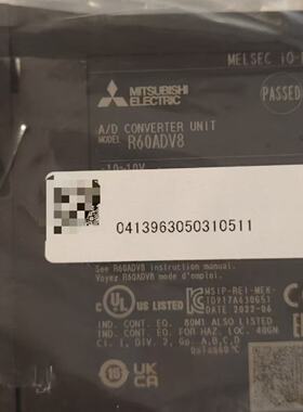议价Mitsubishi R Series Plc Analog Input Module R60adv8 Used