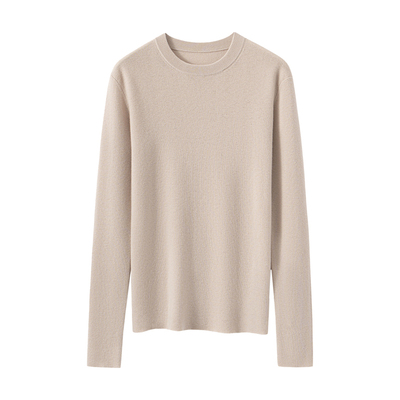 清河纯羊绒衫女秋冬修身打底衫