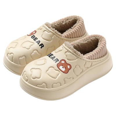 月子鞋女士秋冬季厚底防滑防水