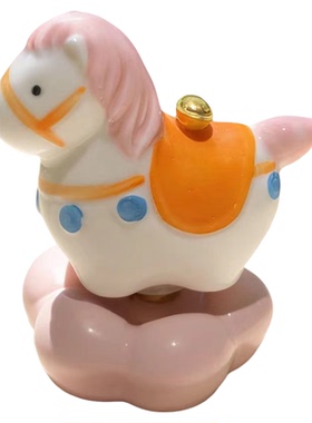 白马寺文创马上有钱陶瓷转转摆件