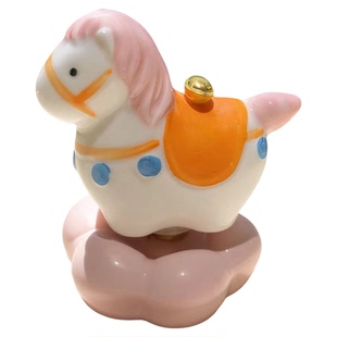 白马寺文创 马上有钱摆件景德镇转转小马唐三彩桌面摆件马年礼物