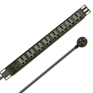 M&G突破自锁PDU插排机柜插座防雷电源分配器工业16a大功率2.5平方