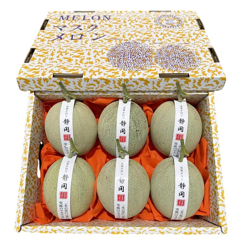 海南玫珑蜜瓜6只礼盒装哈密瓜