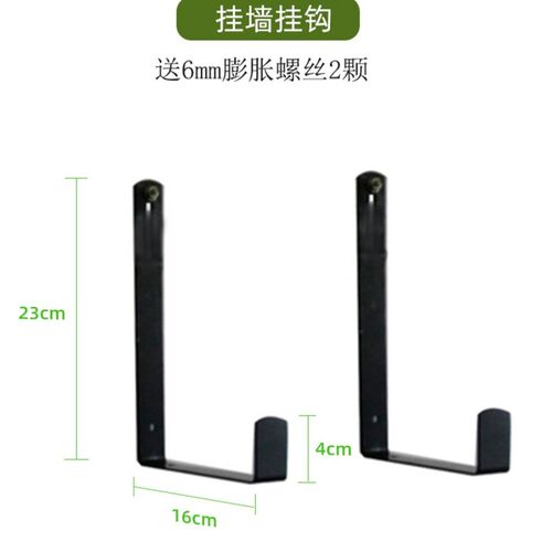 新品重型家用简约铁艺阳台花盆架挂钩栏杆挂架悬挂花X架可调室i.
