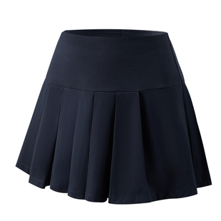 361网球裙女防走光百褶裙a字半身裙藏青2026新款羽毛球裙运动短裙