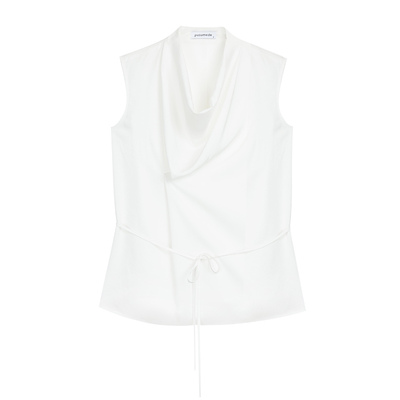 pusumede背心衬衫收腰小衫上衣