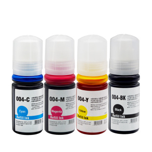 适用爱普生(Epson)004彩色墨水L3151/L3153/L3156/L3158打印机L3161/L3163/L3166/L3167/L3168/L3169黑色墨水