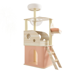 猫爬架猫窝猫树一体小型猫架占地小太空舱猫跳台观景台猫咪通天柱