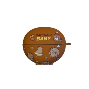 适用于华为freeclip2保护壳卡皮巴拉个性可爱freeclip耳机保护套se3防摔防掉freebuds6i软壳柿子椒熊苹Pro3代