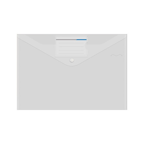 50个a4文件袋透明塑料档案袋资料袋办公用品合同收纳袋按扣式加厚文件夹学生用标签分类试卷袋子文具定制