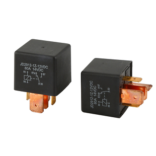 80A汽车继电器12V24V大灯空调风扇4脚5脚接触器大功率纯铜继电器