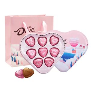 德芙牛奶夹心巧克力礼盒装小海豚心语送女友生日年货新年礼物零食