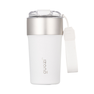 果兹拿铁杯子女生316L不锈钢随行便携学生吸管水杯新款咖啡保温杯