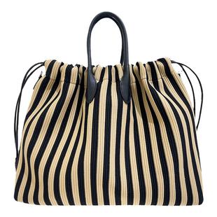 CTANDJIM织物大容量粗肩带 抽绳福袋包 斜挎包 流浪包