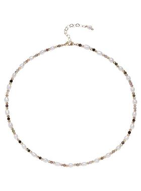 天然淡水珍珠彩碧玺项链