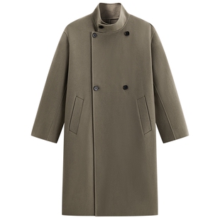 【商场同款】太平鸟男装毛呢大衣25冬新款绵羊毛外套 B1AAF4633@