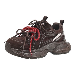 星期六复古厚底增高老爹鞋女鞋2025秋冬新款运动休闲鞋百搭阿甘鞋