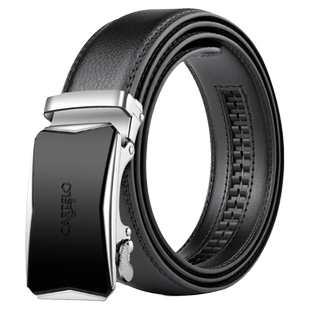 卡帝乐鳄鱼牛皮男士皮带2025新款真皮纯自动扣年轻人潮流腰带男款