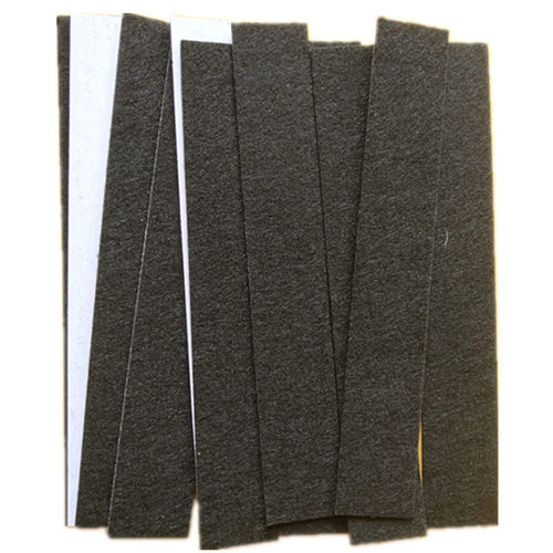 自黏背胶毛毡条工业羊毛毡彩色背胶毛毡块隔音羊毛毡圈防尘密封条