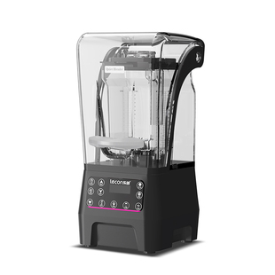 乐创 冰沙机商用带罩隔音碎冰破冰机 奶茶店萃茶机奶昔奶盖沙冰机