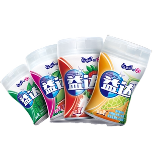 益达无糖木糖醇口香糖70粒大瓶装混合味清新口气糖水果泡泡糖果