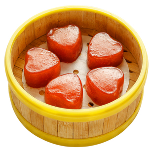 大笑心形红枣糕广式蒸糕糕点甜品小吃茶楼点心发糕可爱爱心糯米糕