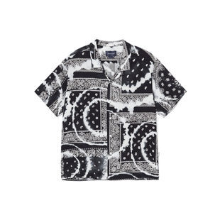 IT THISISNEVERTHAT男装翻领短袖衬衫休闲复古满幅图案花衬衫