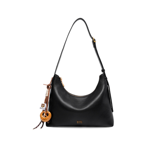 【情人节礼物】百思图包包女2026新款斜挎包女植鞣女包HOBO托特包