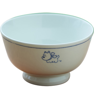 肆月日式陶瓷饭碗米饭碗家用特别好看小碗面碗碗具釉下彩碗碟套装