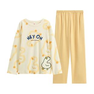 芬腾睡衣女春秋款2024年新款长袖纯棉可爱薄款夏季女款家居服套装