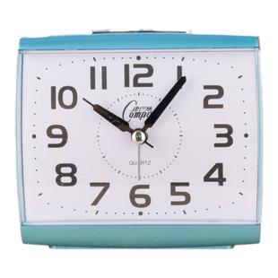 正品康巴丝超静音小闹钟创意简约清楚大字床头书桌闹表学生石英钟