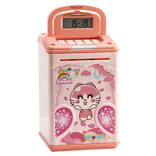 2025年新款存钱罐儿童男孩童女孩储钱储蓄密码箱盒指纹锁只进不出