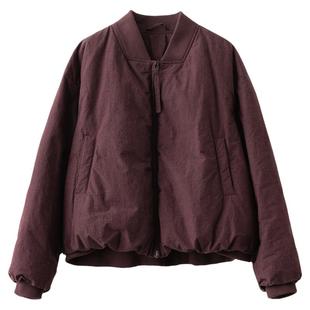 梭家｜斜杠游戏｜匈牙利进口95白鹅绒 深红色匹马棉棒球服羽绒服